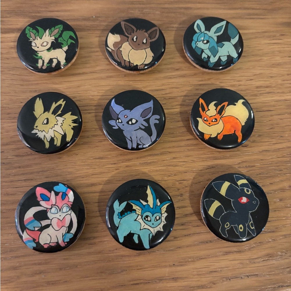 Pokémon Evolution Magnets Set of 9